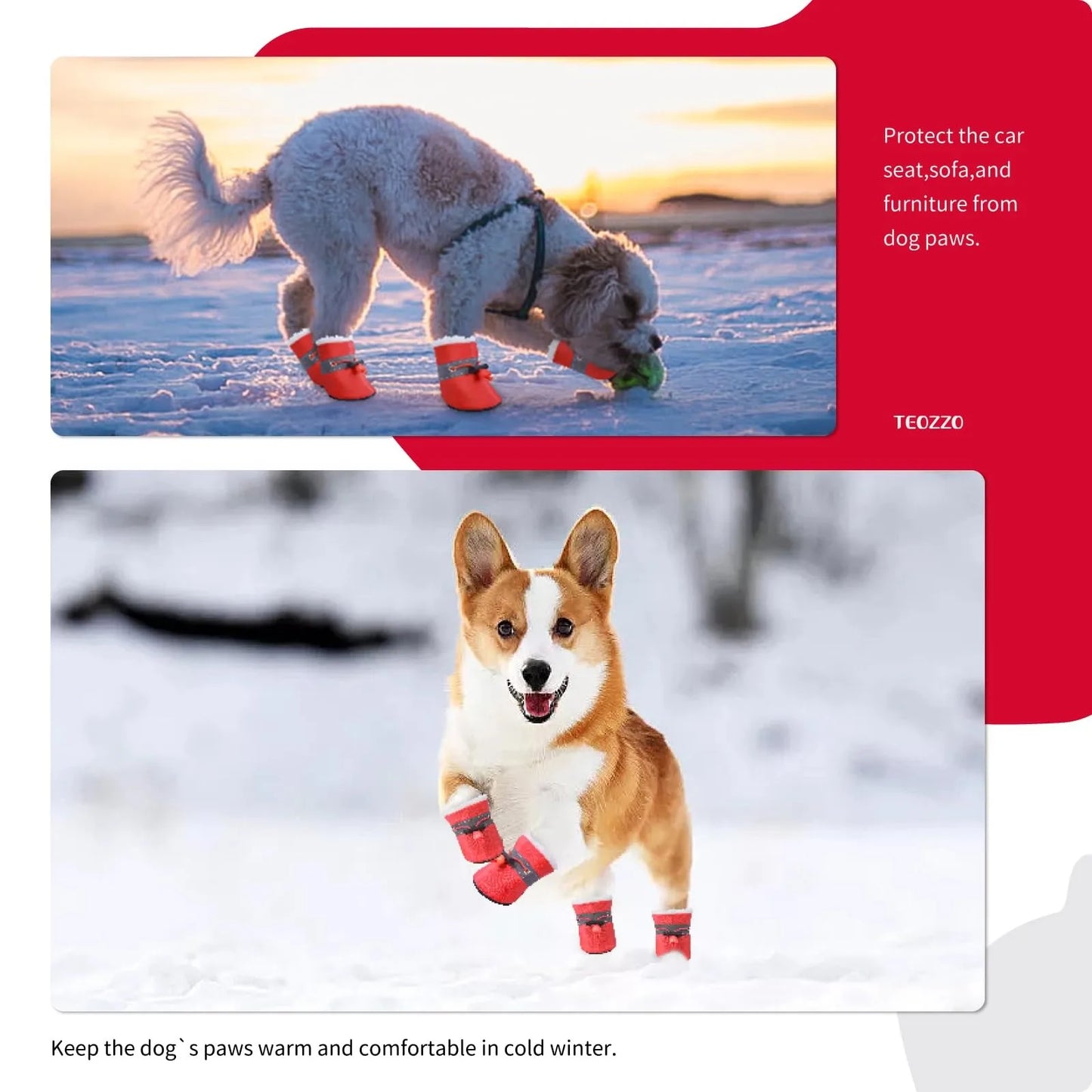 Adjustable Soft -Soled Breathable Shoes for Dogs
