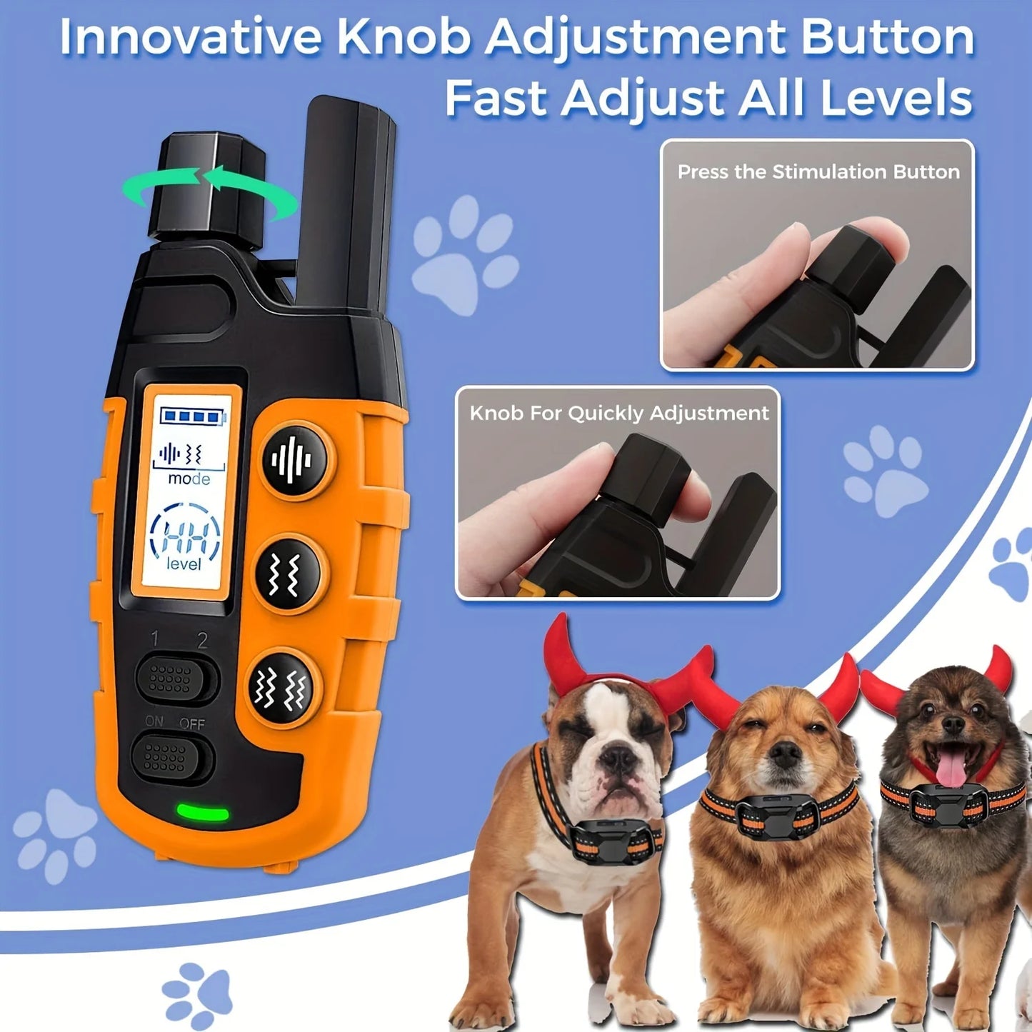 Remote Control Waterproof Training Collar (3300 ft)