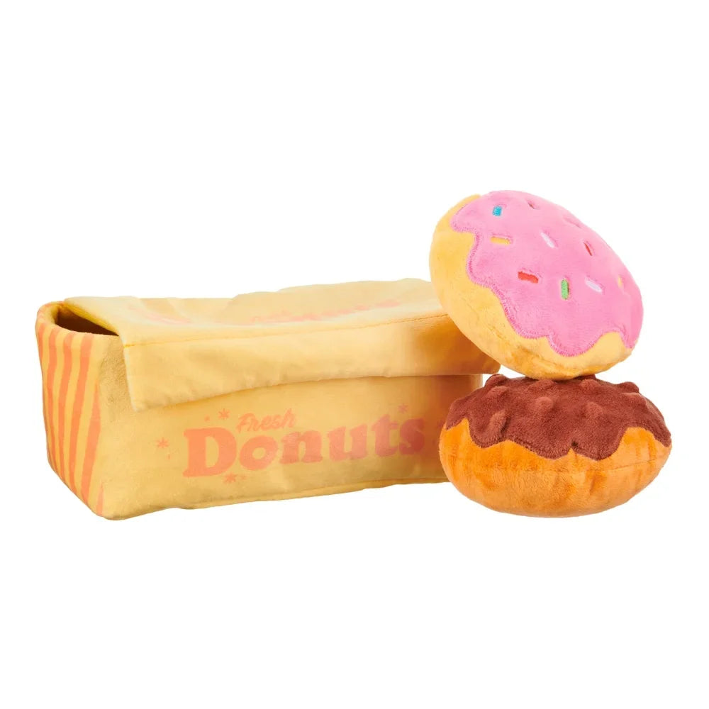 Plush Squeaky Donut Toy for Dogs