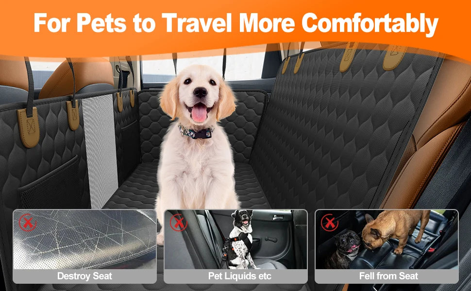 Back Seat Safety Hammock for Dogs