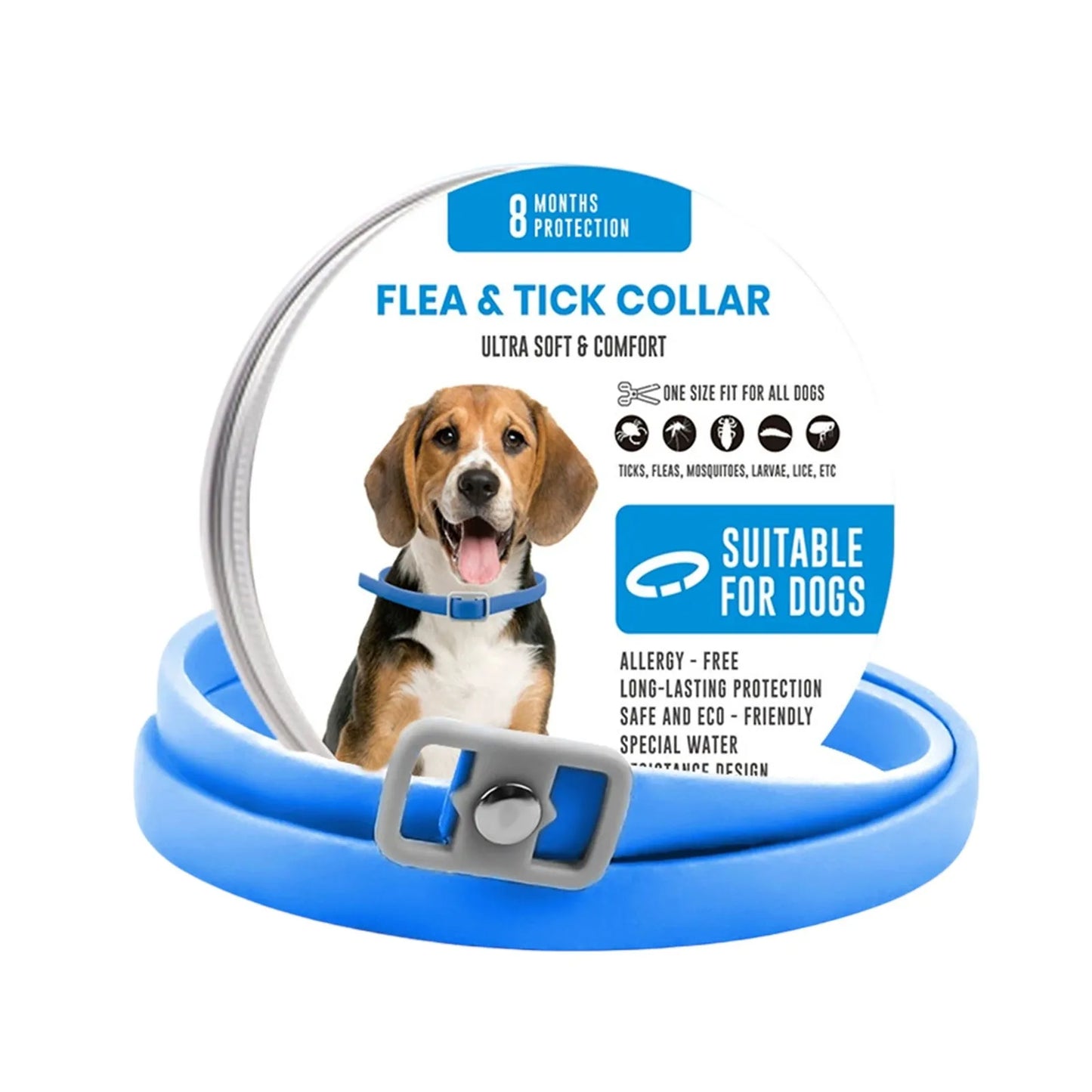 8 Month Flea and Tick Protection Collar for Pets
