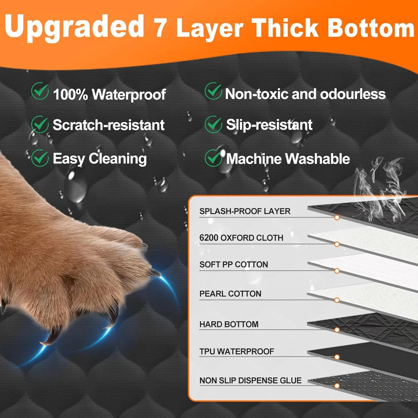 Back Seat Safety Hammock for Dogs