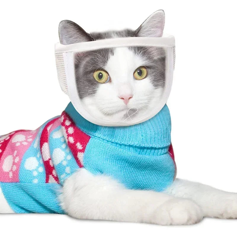 Bathing and Grooming Tool, Breathable Cat Muzzle