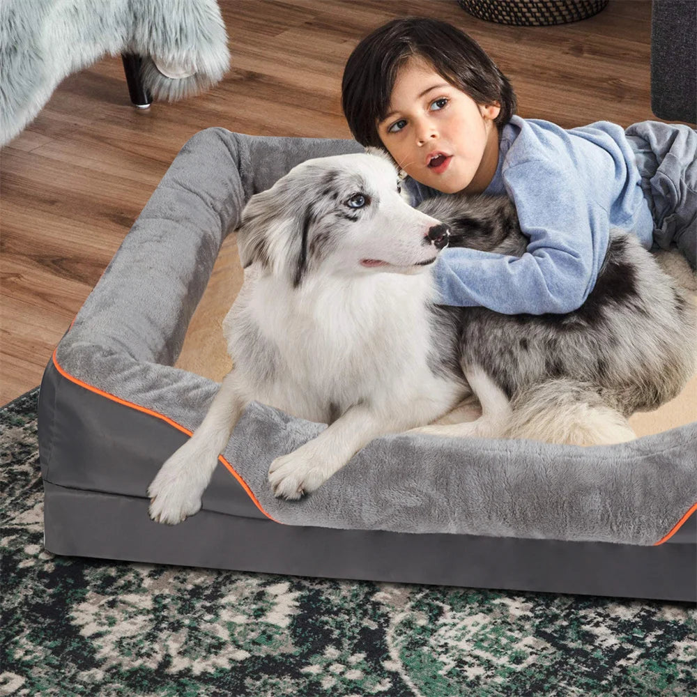 Jumbo Orthopedic Memory Foam Dog Bed