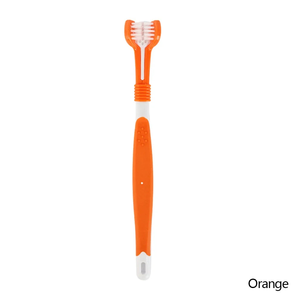 Three Sided Multi-angle Oral Hygiene Tool for Pets