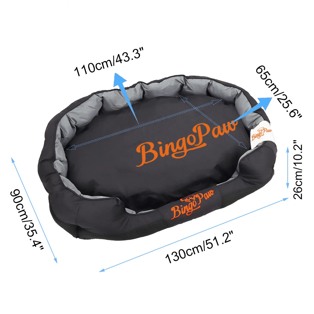 Large Breed Calming Dog Bed with Removable Cushion