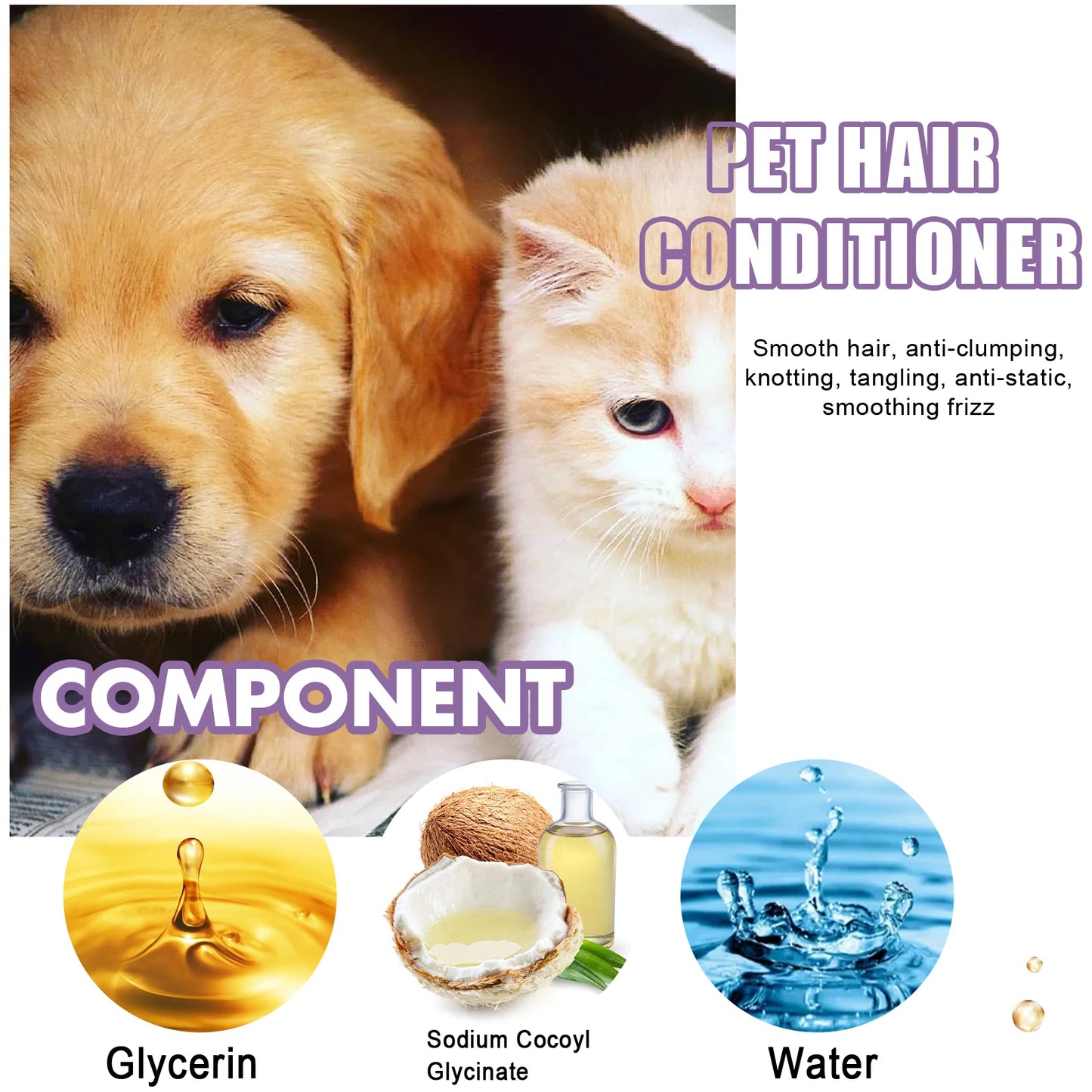 Pet Hair Care, Dry Skin Conditioner