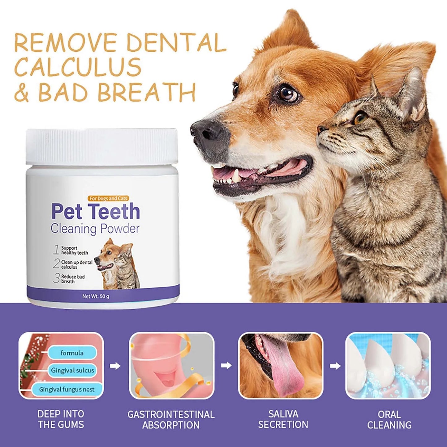 Plaque Cleaning Toothpaste, Oral Hygiene for Pets