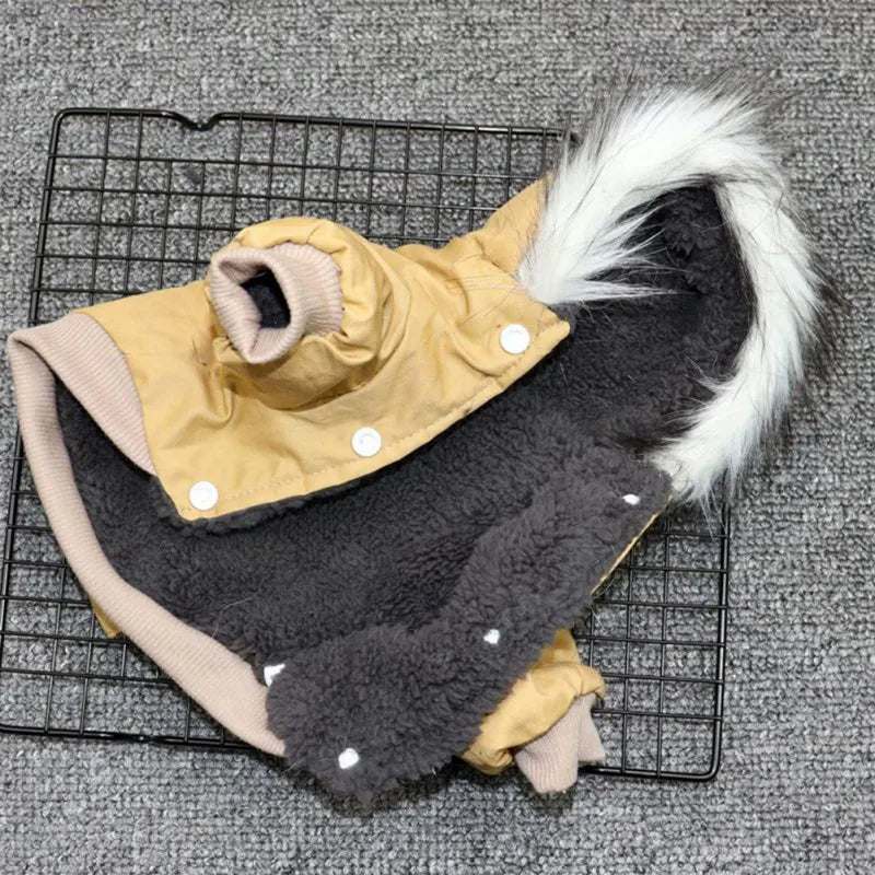 Warm Hooded Winter Coat for Dogs
