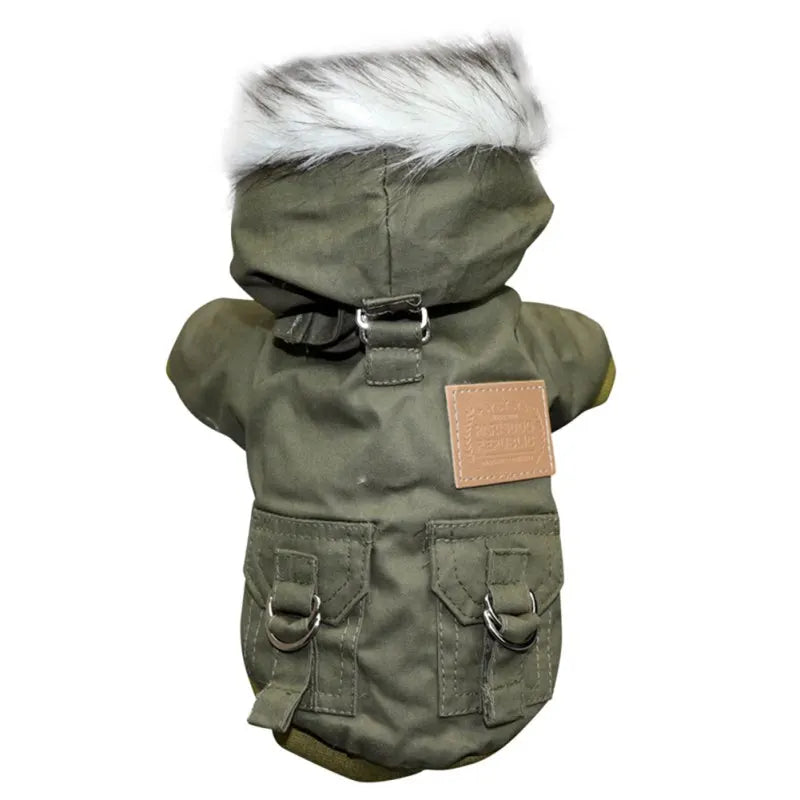 Warm Hooded Winter Coat for Dogs