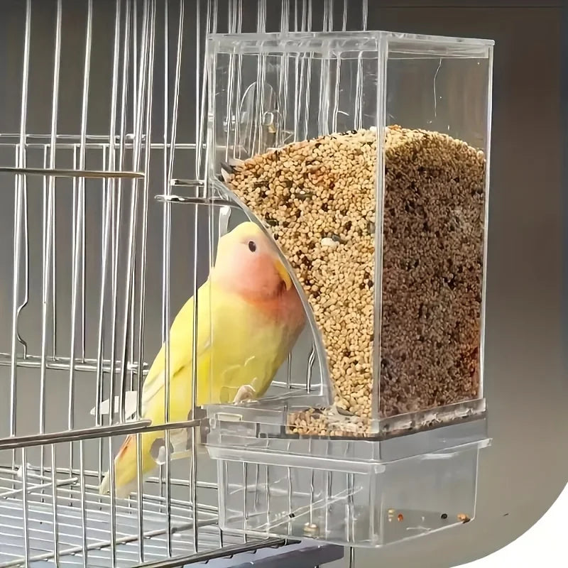 Transparent Anti Splash Automatic Bird Feeder