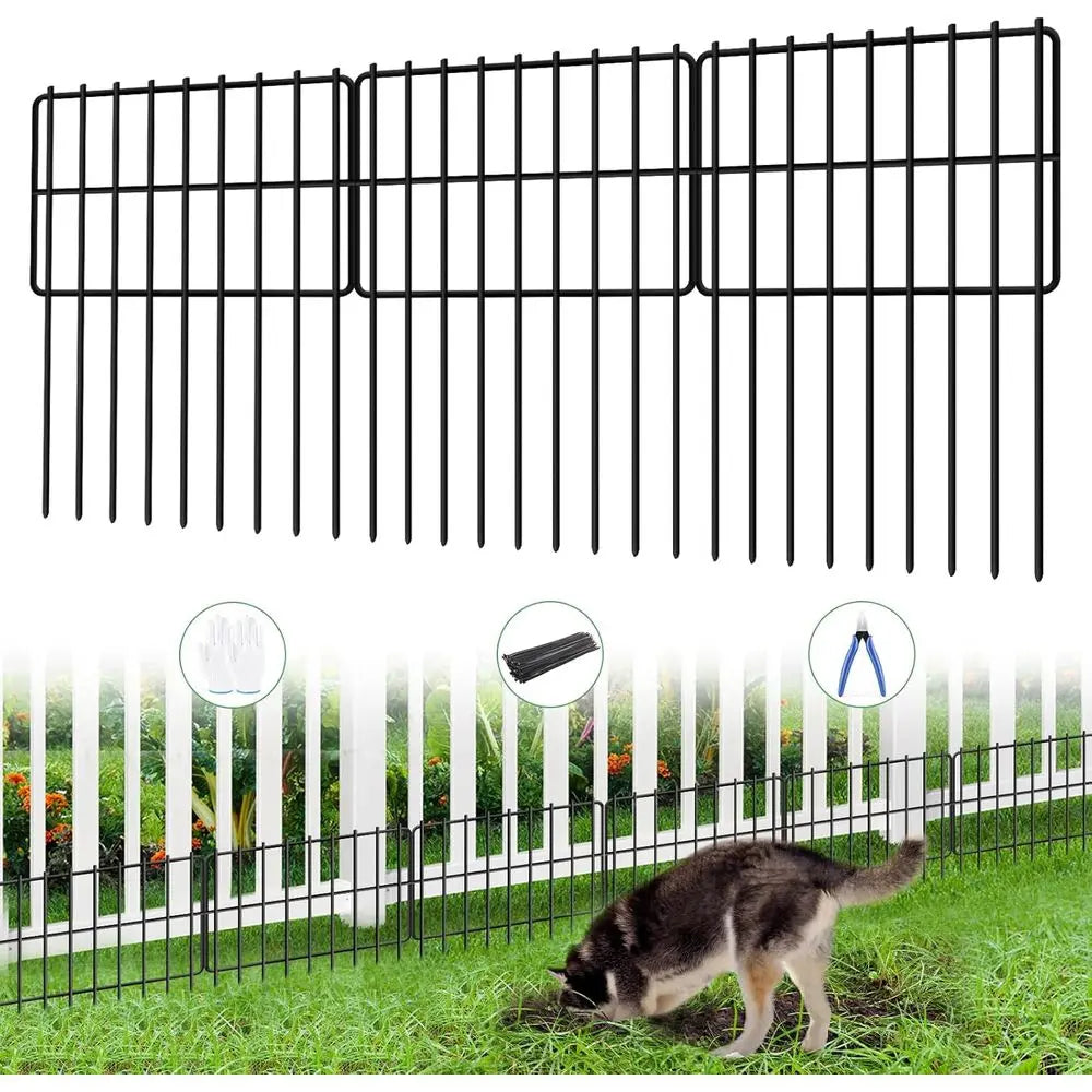 Animal Barrier No Dig Metal Border Panels