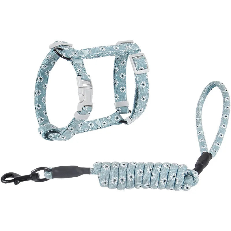 Adjustable Pet Harness and Leash Set