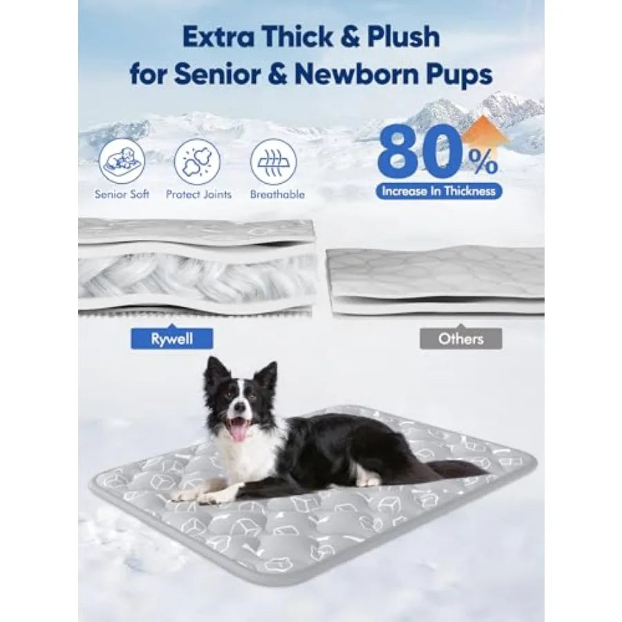 Thick and Durable XL Waterproof Cooling Mat for Dogs