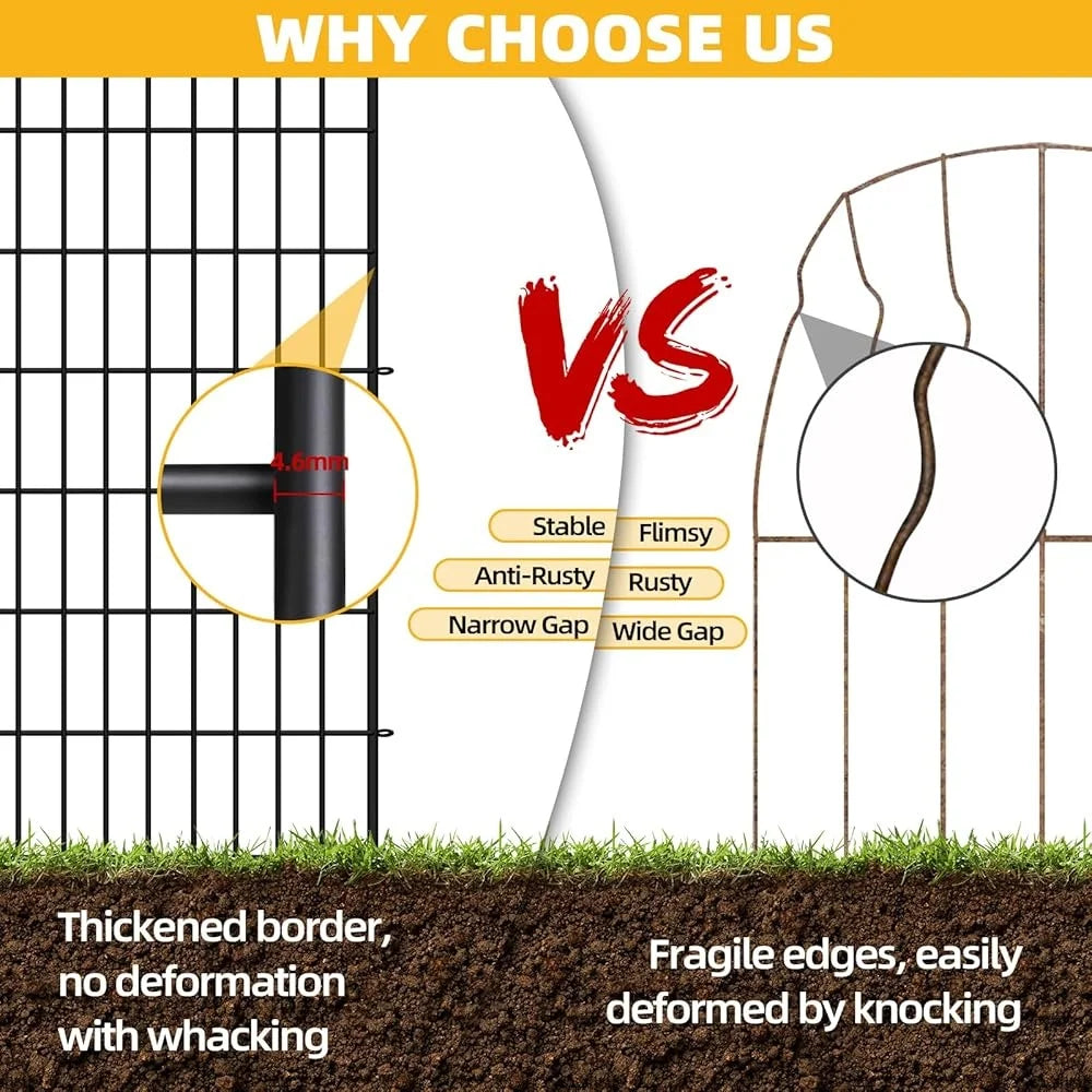 Rustproof 15 Panel Animal Barrier Fencing with Ground Stakes