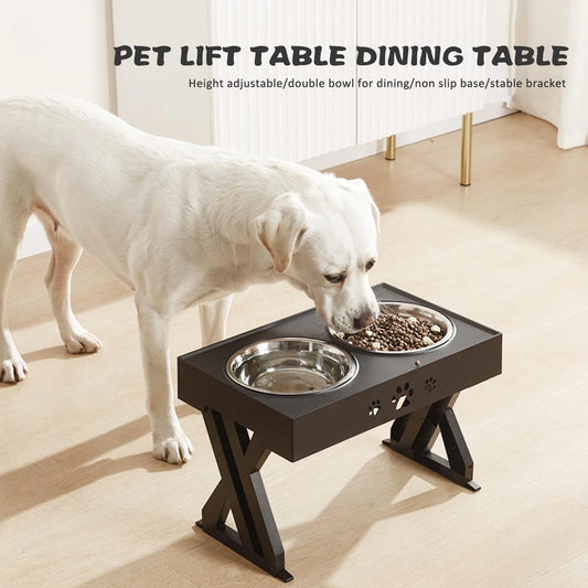Stainless Steel Elevated Pet Bowls, Promotes Healthy Digestion