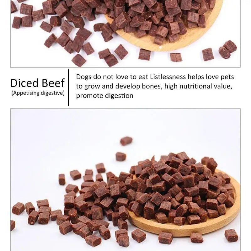 Appetizing Nutritious Diced Beef Flavor Dog Training Treats