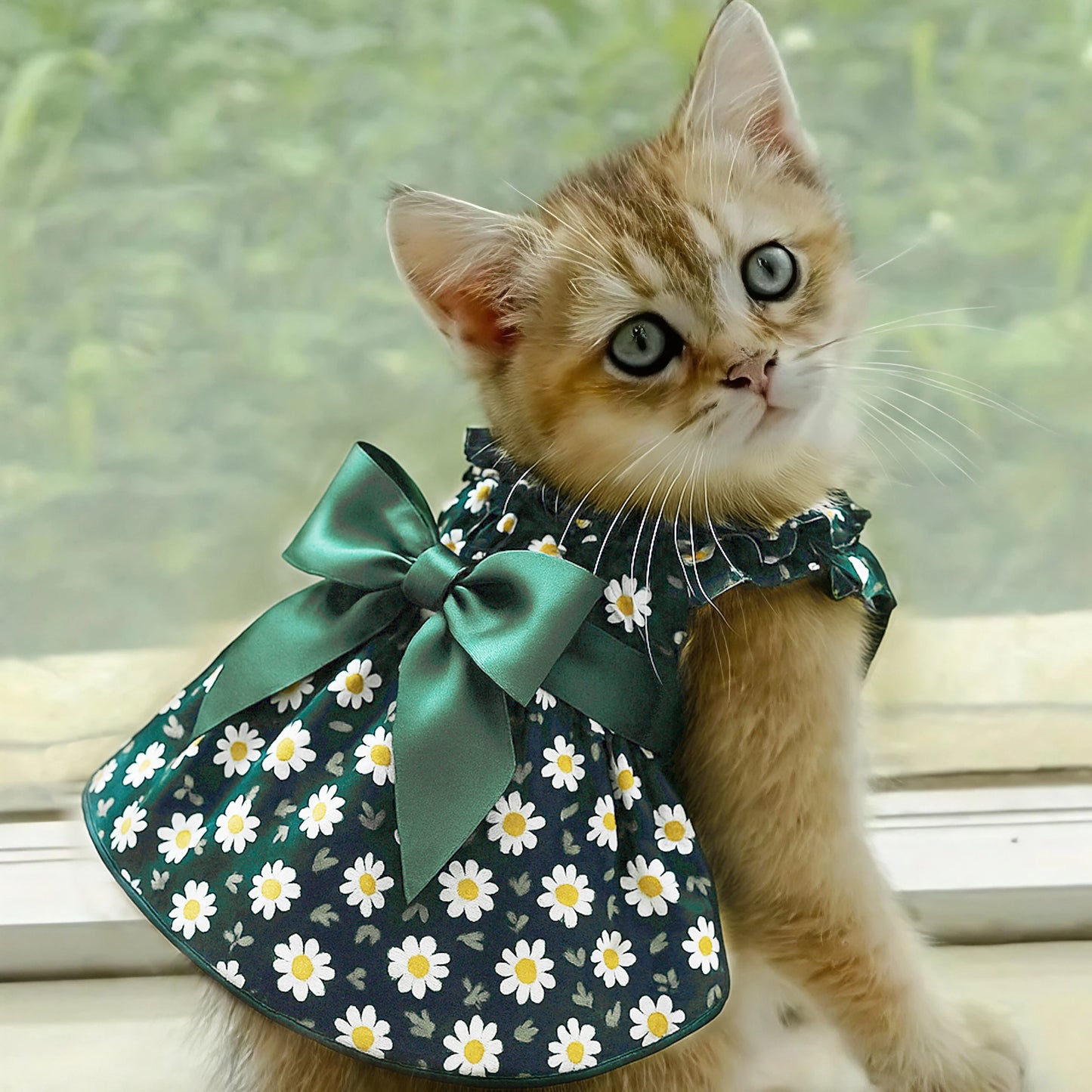 Sleeveless Princess Style Summer Dress for Dogs or Cats