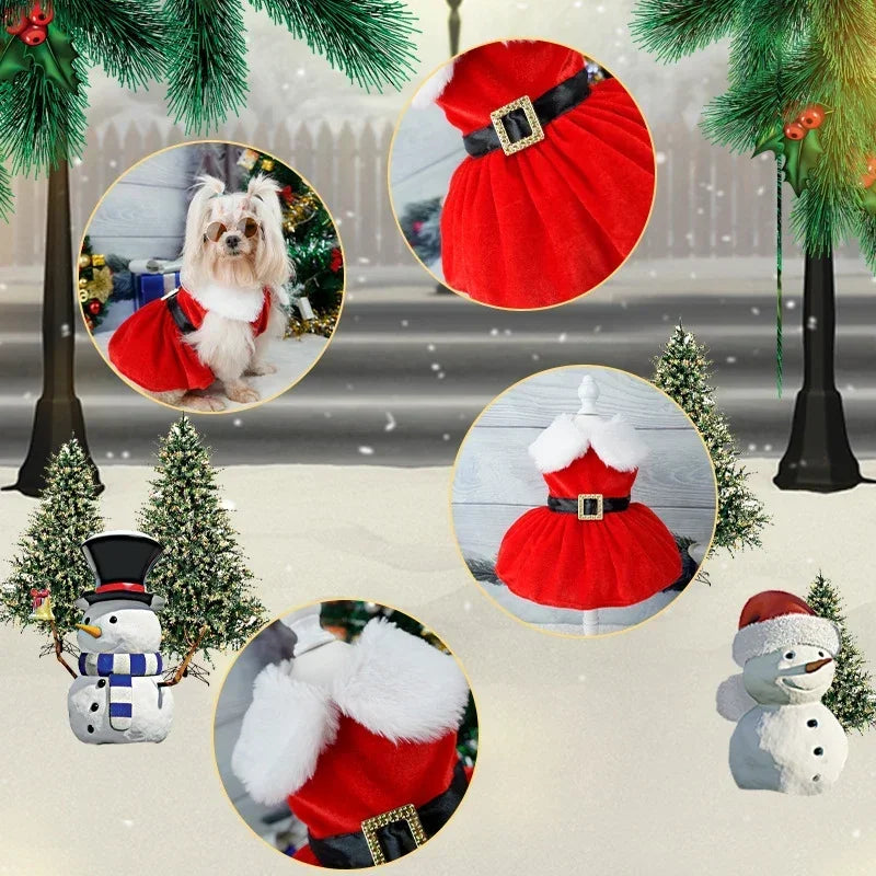 Christmas Dress Costume for Dogs
