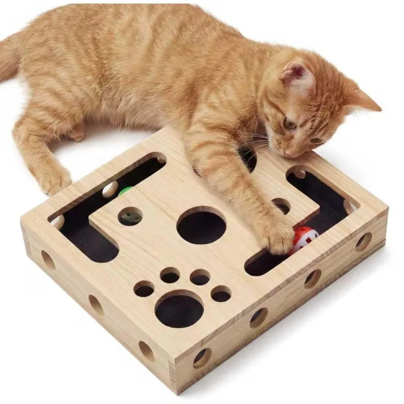 Interactive Toy Puzzle Box for Cats