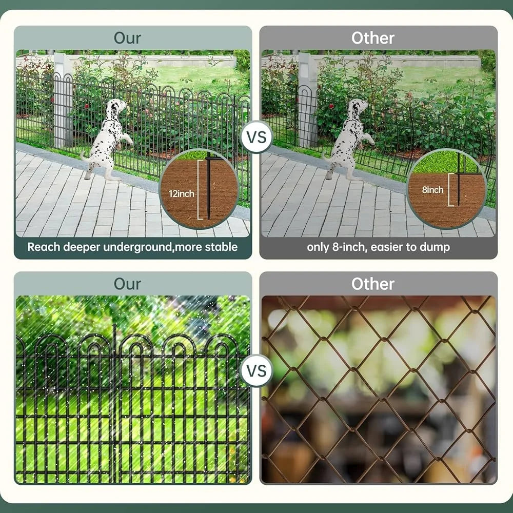 Decorative Heavy Duty Pet Barrier Fencing (15 panels)