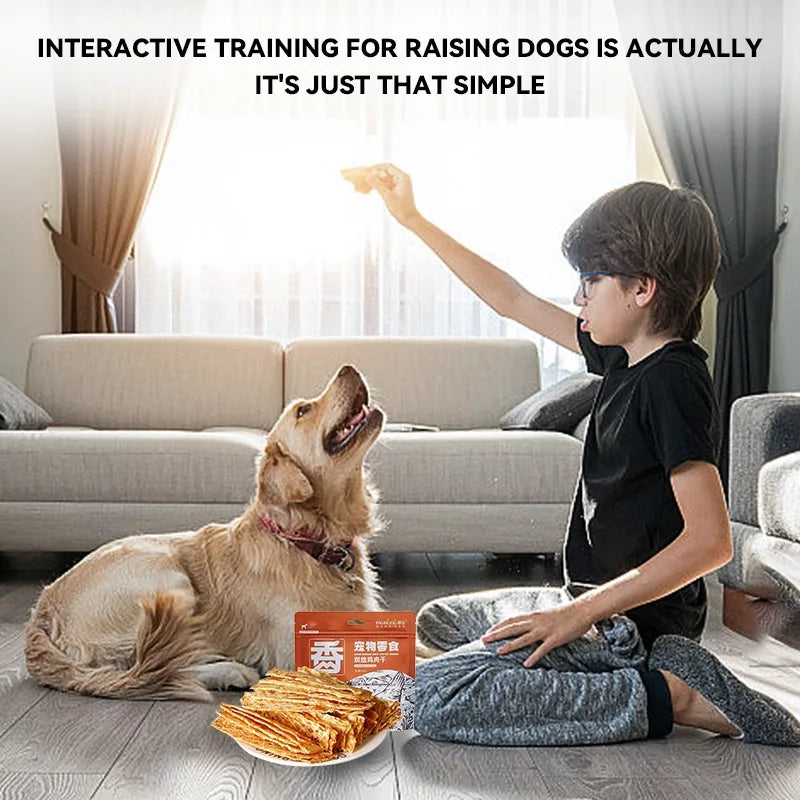 Flavorful Dried Chicken Jerky Dog Treats 500g