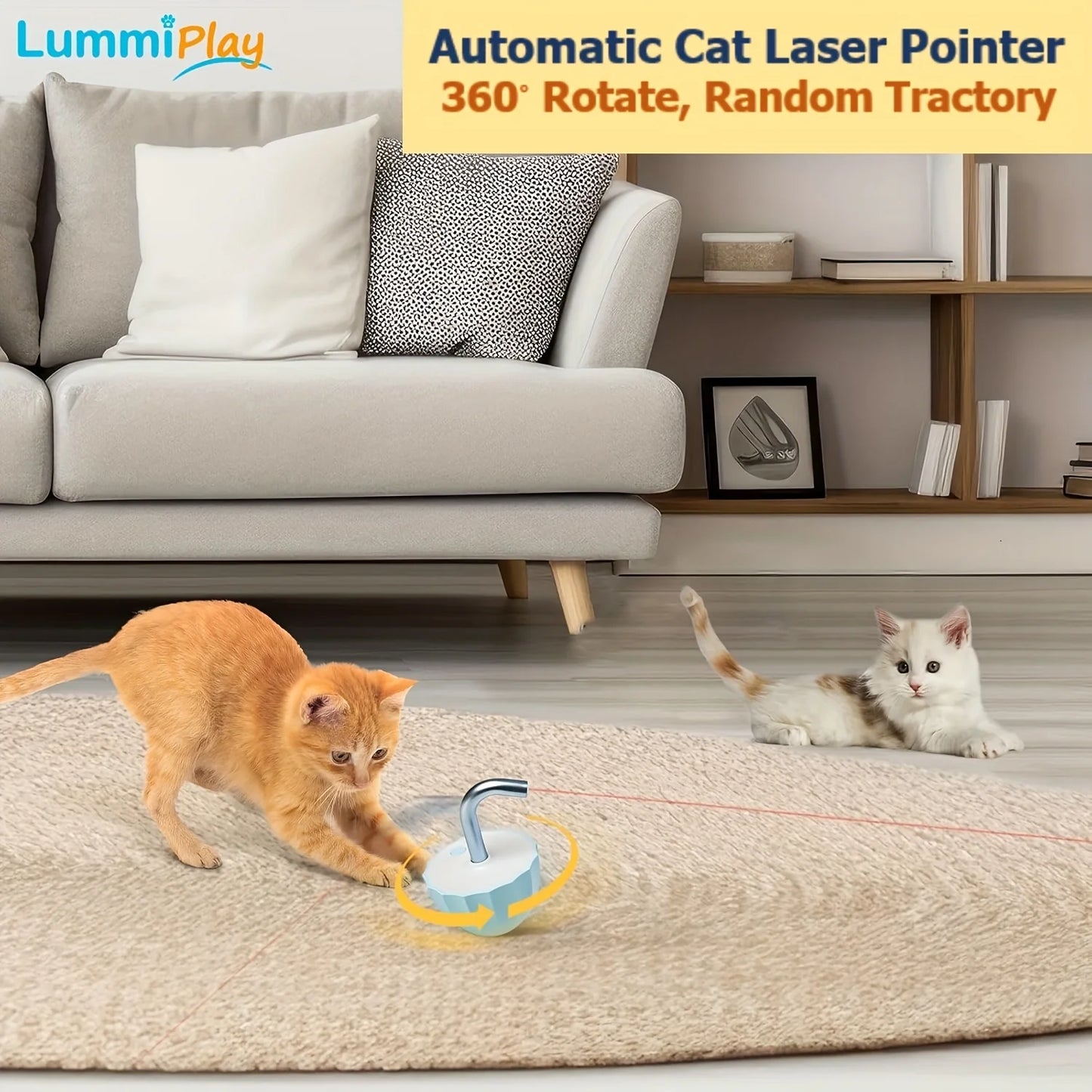 Rechargeable Automatic Laser Pointer Cat Toy