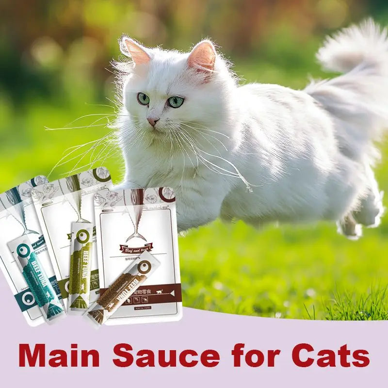 Cat Supplement Snack Treat Packets (Salmon, Tuna, Cod)