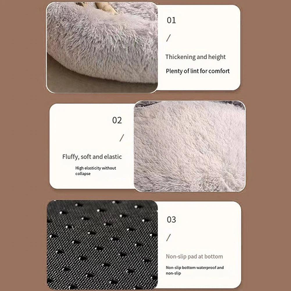 Comfortable Fluffy Paw Shape Pet Bed