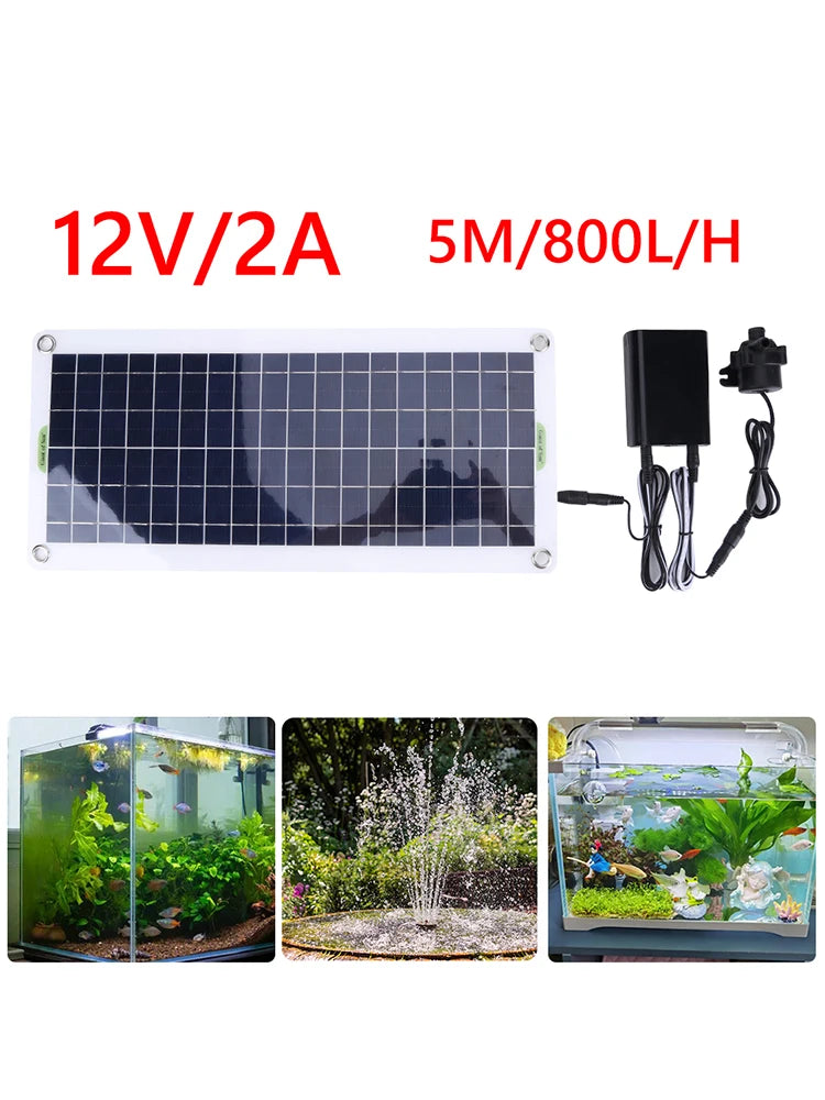 Mini Solar Power Water Pump System for Multiple Projects (fish tanks, ponds, etc)