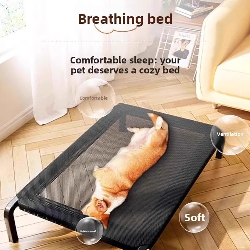 Ventilated, Portable Elevated Dog Bed