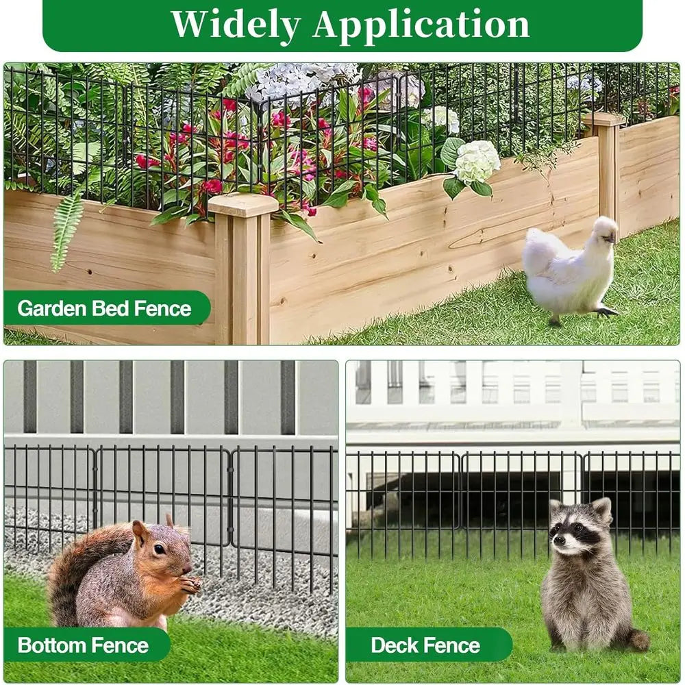 Animal Barrier No Dig Metal Border Panels