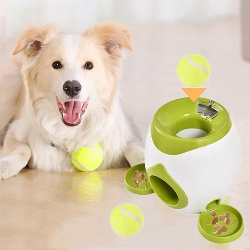 Tennis Ball Launcher, Treat Dispenser Machine