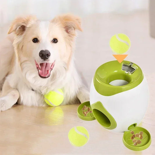 Tennis Ball Launcher, Treat Dispenser Machine