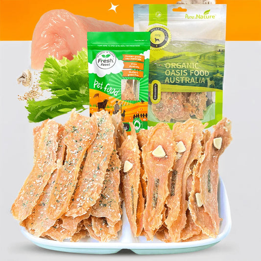 Sesame Celery Chicken, Natural Jerky Dog Treats