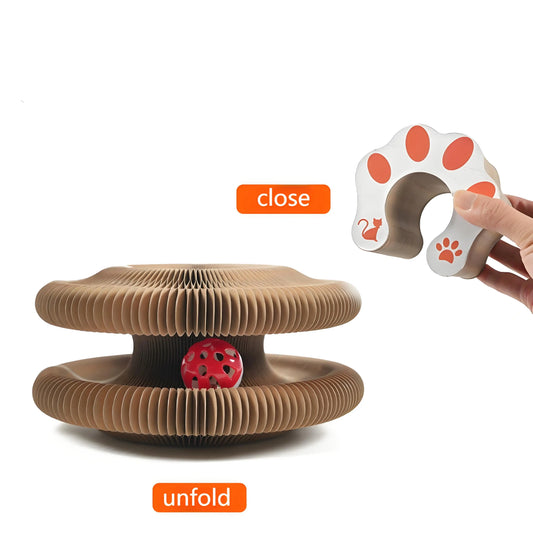 Interactive Play Cat Scratching Board w/Bell