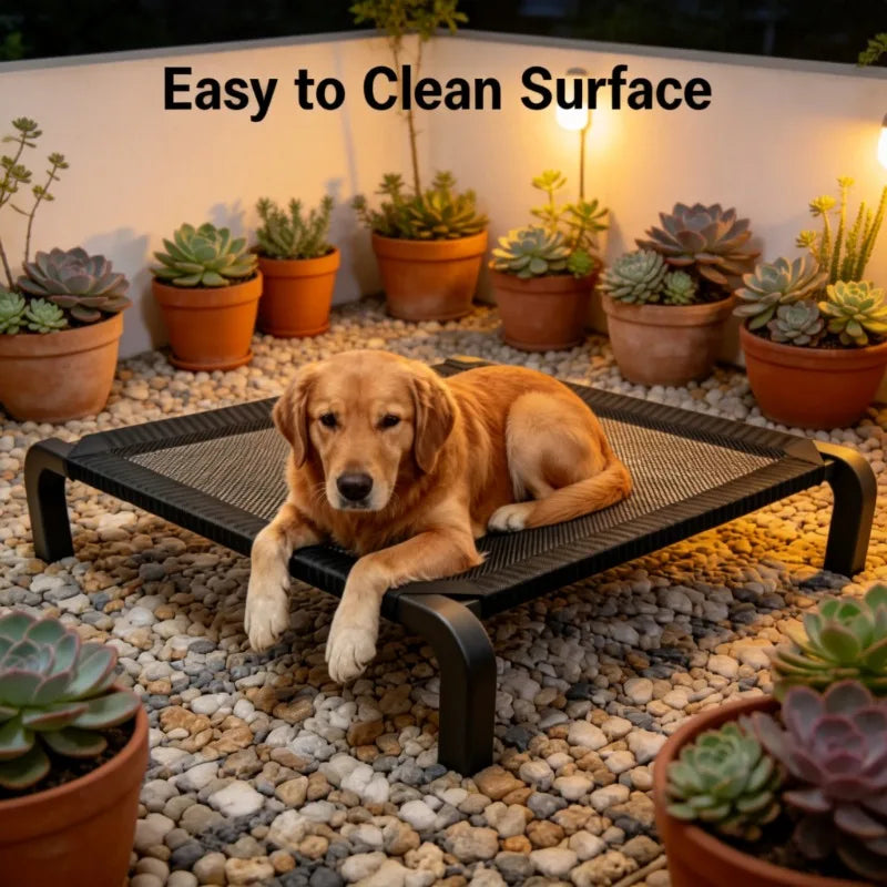 Ventilated, Portable Elevated Dog Bed
