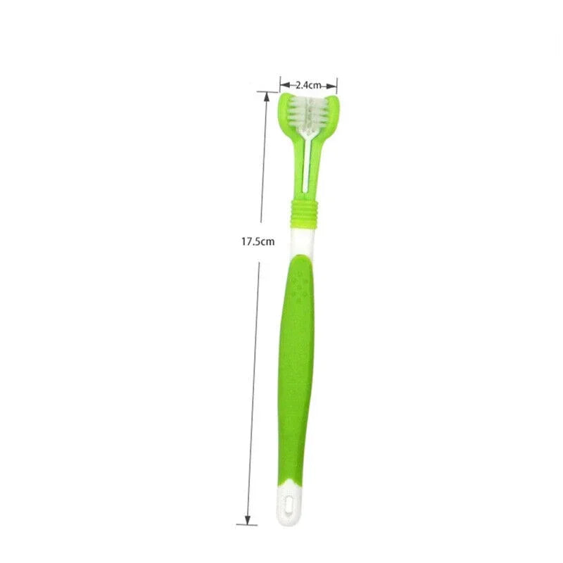 Three Sided Multi-angle Oral Hygiene Tool for Pets