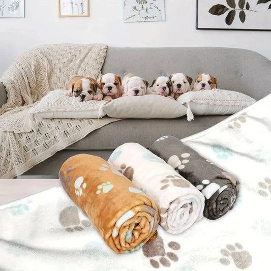 Warm Thickened Flannel Blankets for Pet Bedding