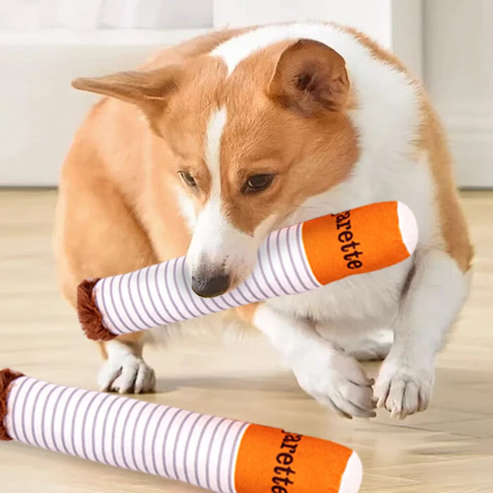 Novelty Imitation Squeaky Toy Cigarettes for Dogs