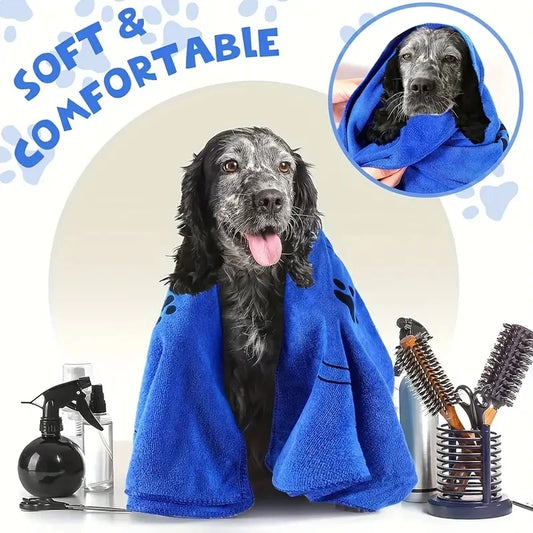 Absorbent Microfiber Pet Bath Towels, 2pc