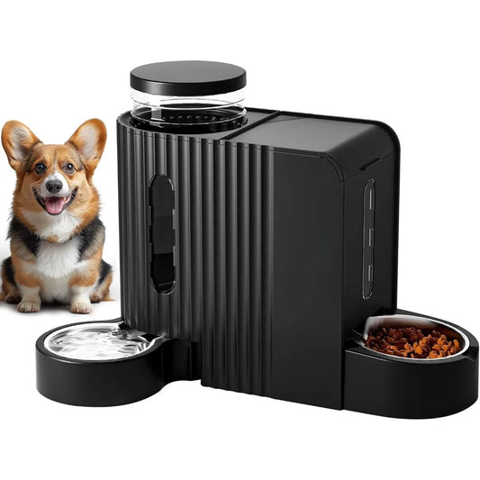 Automatic Gravity Pet Feeder and Water Dispenser