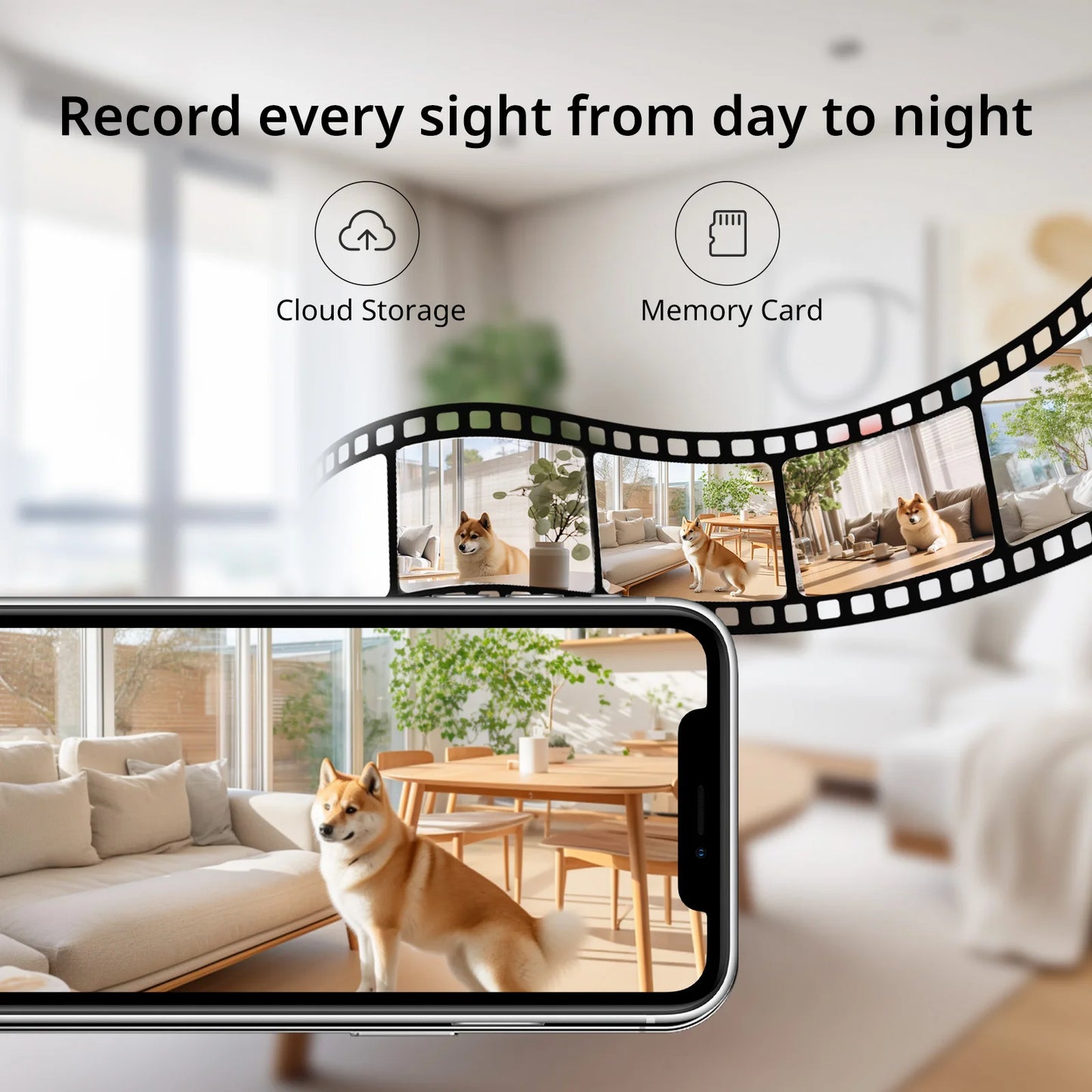Indoor 2-Way Audio Smart Camera, Pet Surveillance
