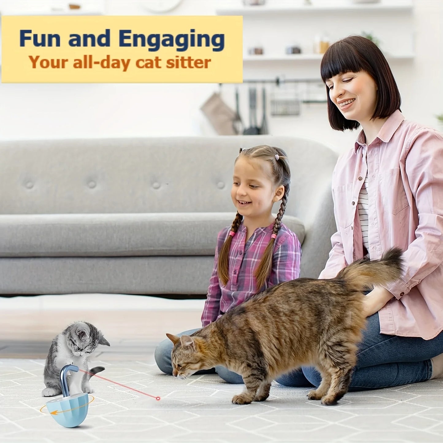 Rechargeable Automatic Laser Pointer Cat Toy