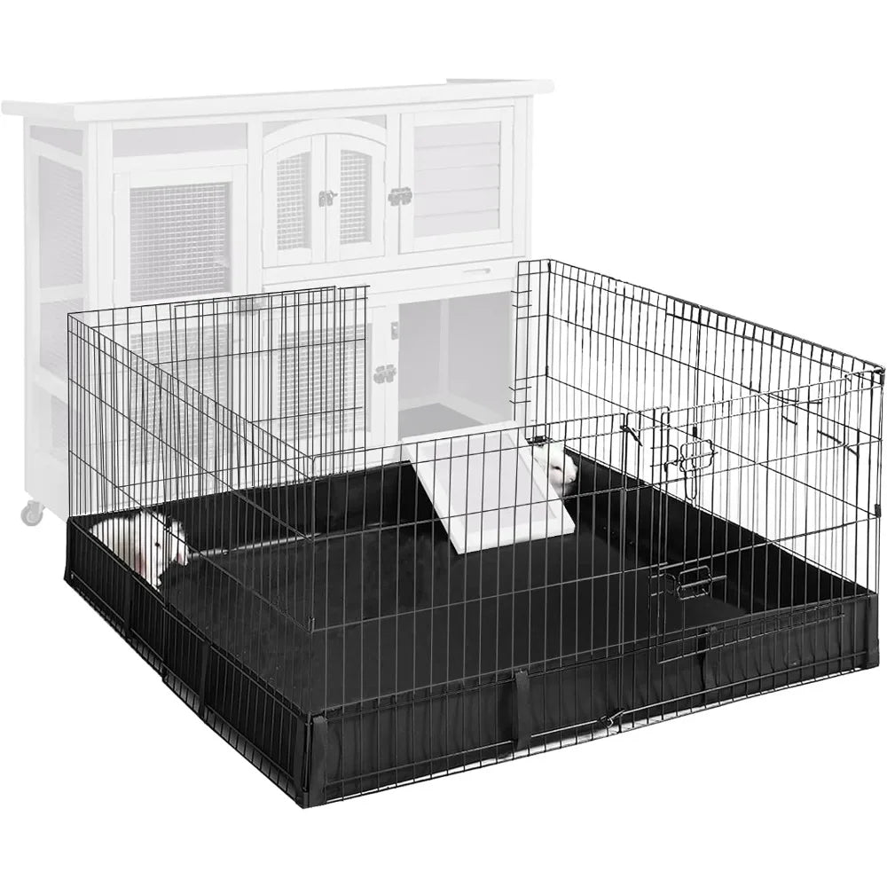 Small Pet Exercise Playpen with Waterproof Floor Liner (playpen only)