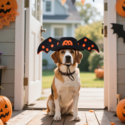 Fashionable Bat Winged Halloween Hat for Pets