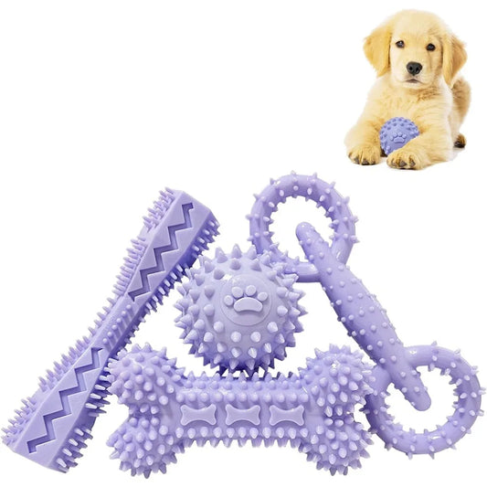 Soft Durable Teething Toys for Dogs, Dental Hygiene Accessory