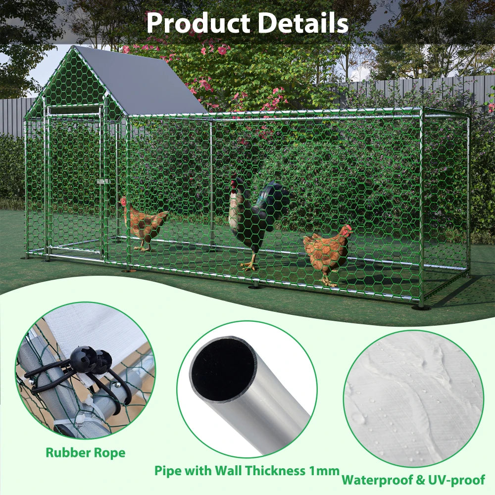 Heavy Duty Metal Outdoor 10x3ft Pet Pen