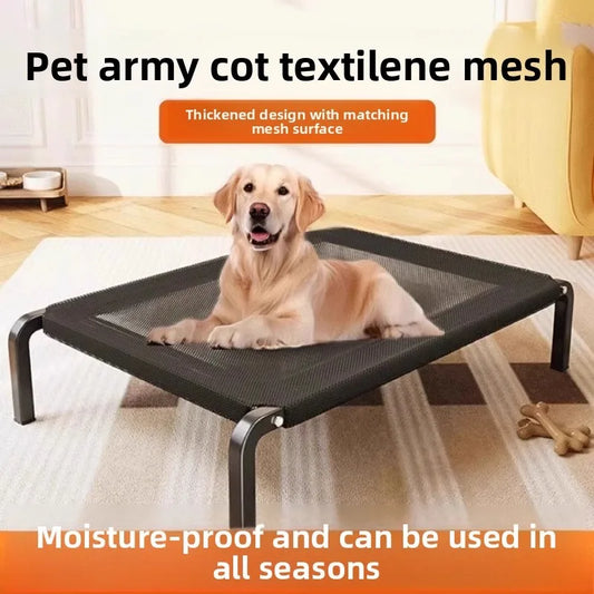 Ventilated, Portable Elevated Dog Bed