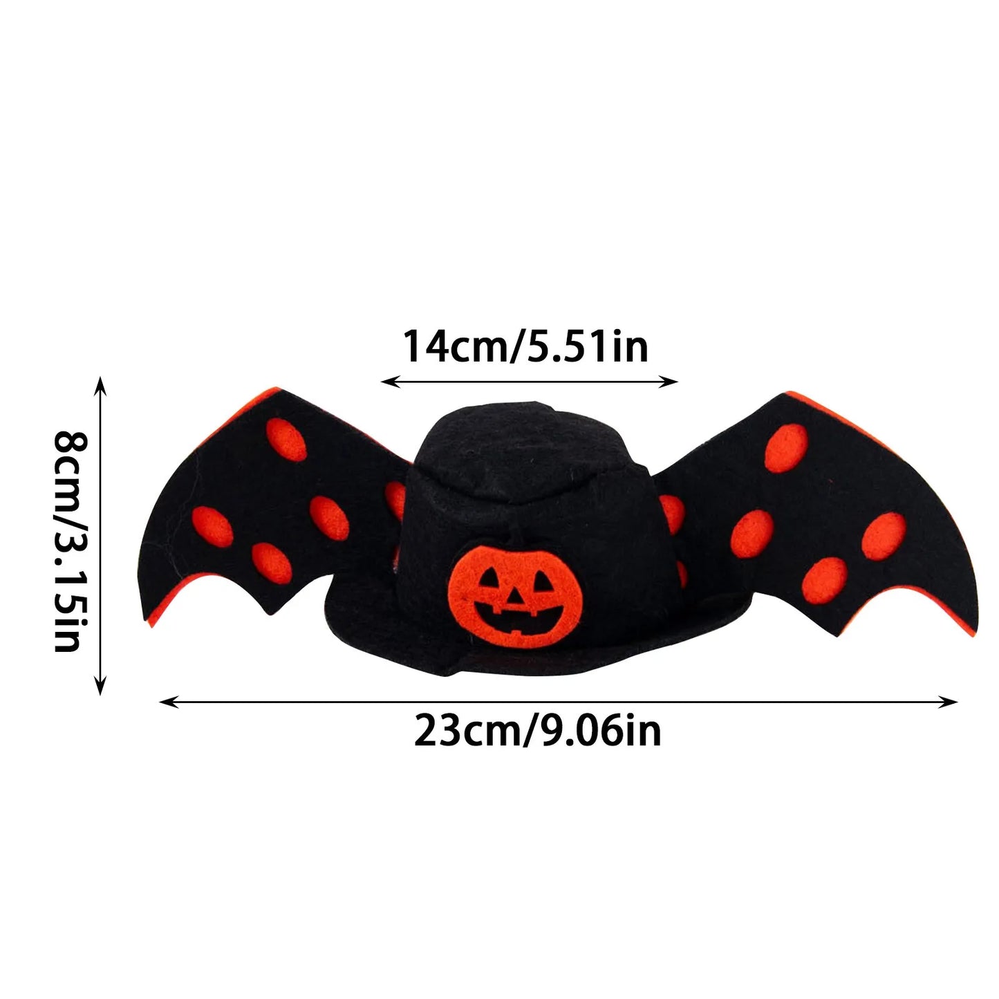 Fashionable Bat Winged Halloween Hat for Pets